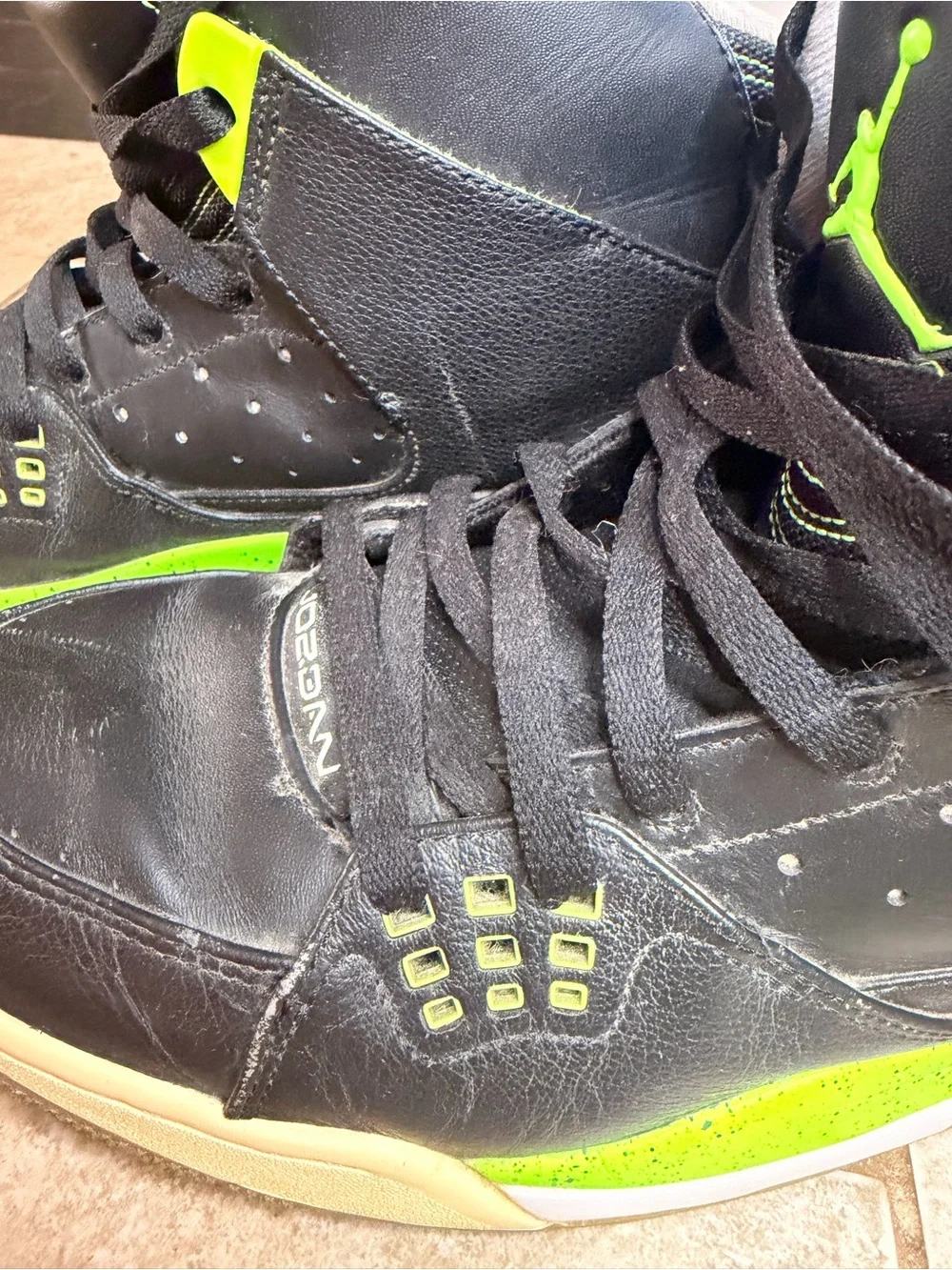 Nike Air Jordan SC- Black and Neon 2013